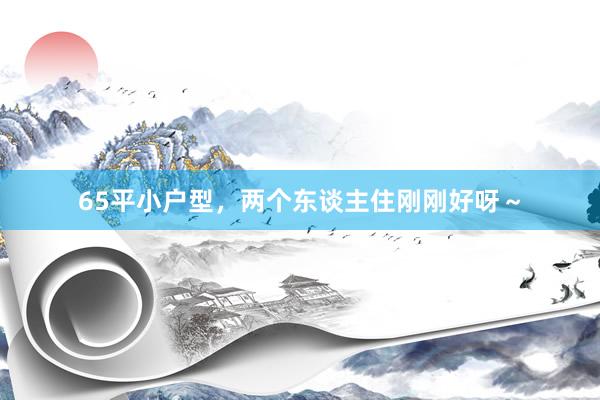 65平小户型，两个东谈主住刚刚好呀～